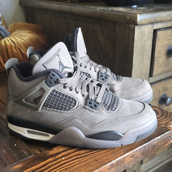 Jordan Taupe and Black Sneakers